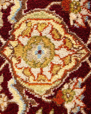 Traditional Mogul Ivory Wool Area Rug 9' 2" x 11' 10" - Solo Rugs
