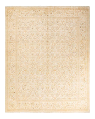 Traditional Mogul Ivory Wool Area Rug 7' 10" x 9' 10" - Solo Rugs