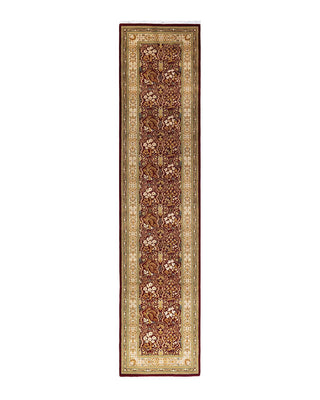 Traditional Mogul Red Wool Runner 2' 7" x 11' 8" - Solo Rugs