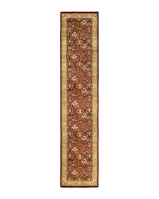 Traditional Mogul Red Wool Runner 2' 7" x 11' 10" - Solo Rugs