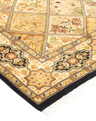 Traditional Mogul Brown Wool Area Rug 2' 8" x 4' 4" - Solo Rugs