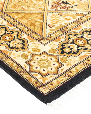 Traditional Mogul Brown Wool Area Rug 2' 7" x 4' 1" - Solo Rugs