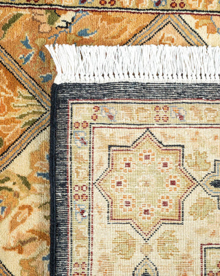 Traditional Mogul Brown Wool Area Rug 2' 8" x 4' 2" - Solo Rugs