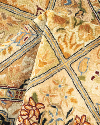 Traditional Mogul Brown Wool Area Rug 2' 8" x 4' 2" - Solo Rugs
