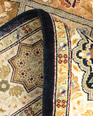 Traditional Mogul Brown Wool Area Rug 2' 8" x 4' 2" - Solo Rugs