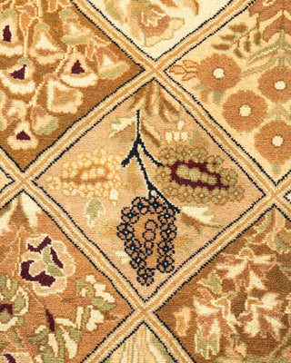 Traditional Mogul Brown Wool Area Rug 2' 8" x 4' 1" - Solo Rugs