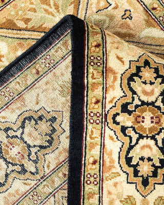 Traditional Mogul Brown Wool Area Rug 2' 8" x 4' 1" - Solo Rugs