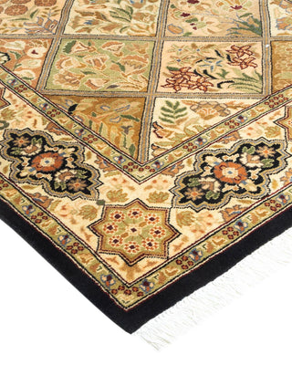 Traditional Mogul Brown Wool Area Rug 2' 8" x 4' 2" - Solo Rugs