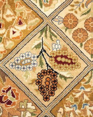 Traditional Mogul Brown Wool Area Rug 2' 8" x 4' 2" - Solo Rugs