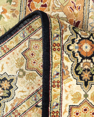 Traditional Mogul Brown Wool Area Rug 2' 8" x 4' 2" - Solo Rugs