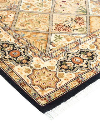 Traditional Mogul Brown Wool Area Rug 2' 8" x 4' 4" - Solo Rugs