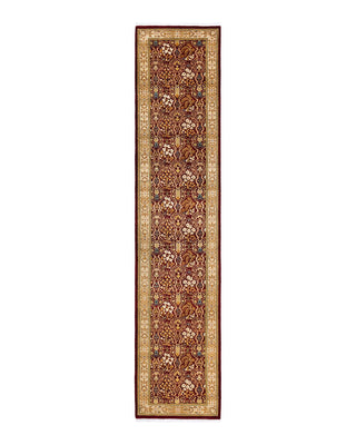 Traditional Mogul Red Wool Runner 2' 6" x 12' 0" - Solo Rugs