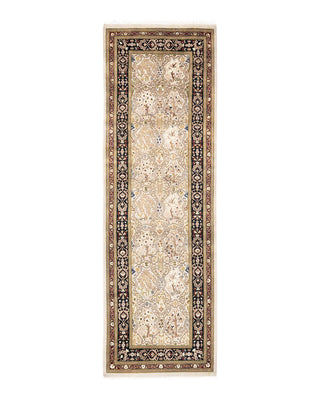 Traditional Mogul Ivory Wool Runner 2' 5" x 7' 10" - Solo Rugs