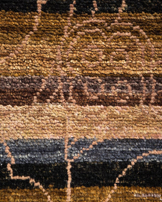 Contemporary Eclectic Beige Wool Area Rug 4' 2" x 6' 1" - Solo Rugs