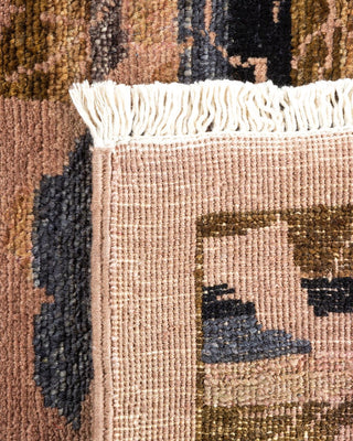 Contemporary Eclectic Beige Wool Area Rug 4' 2" x 6' 1" - Solo Rugs