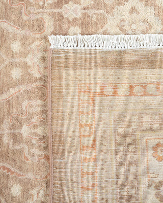 Traditional Mogul Beige Wool Area Rug 8' 1" x 9' 10" - Solo Rugs
