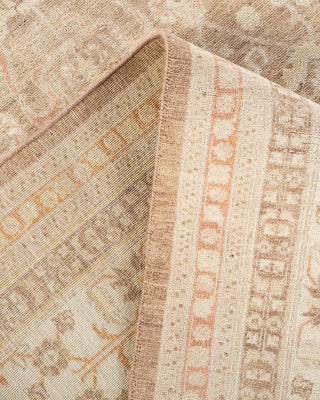 Traditional Mogul Beige Wool Area Rug 8' 1" x 9' 10" - Solo Rugs