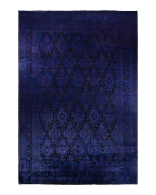 Fine Vibrance, One-of-a-Kind Handmade Area Rug - Purple, 17' 7" x 11' 10" - Solo Rugs