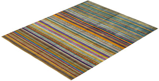 Contemporary Modern Multi Wool Area Rug 8' 1" x 10' 0" - Solo Rugs