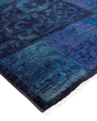 Contemporary Fine Vibrance Gray Wool Area Rug 8' 10" x 11' 10" - Solo Rugs