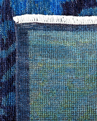 Contemporary Fine Vibrance Gray Wool Area Rug 8' 10" x 11' 10" - Solo Rugs