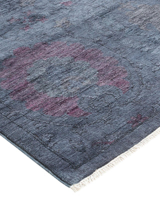 Contemporary Fine Vibrance Gray Wool Runner 2' 6" x 8' 2" - Solo Rugs