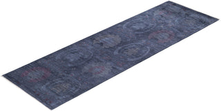 Contemporary Fine Vibrance Gray Wool Runner 2' 6" x 8' 2" - Solo Rugs