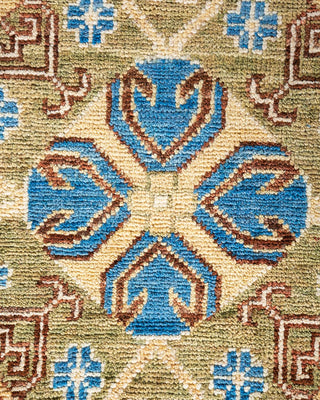 Traditional Khotan Ivory Wool Area Rug 9' 0" x 11' 10" - Solo Rugs