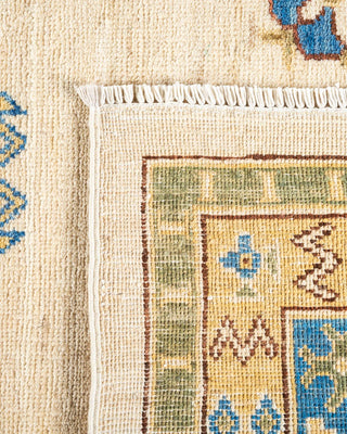 Traditional Khotan Ivory Wool Area Rug 9' 0" x 11' 10" - Solo Rugs