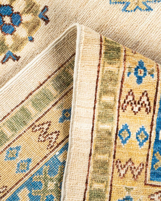 Traditional Khotan Ivory Wool Area Rug 9' 0" x 11' 10" - Solo Rugs