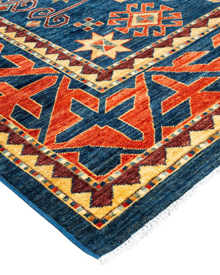 Traditional Serapi Blue Wool Area Rug 7' 11" x 9' 8" - Solo Rugs