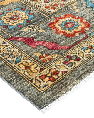 Traditional Serapi Gray Wool Area Rug 8' 3" x 9' 6" - Solo Rugs
