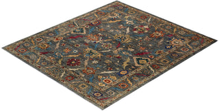 Traditional Serapi Gray Wool Area Rug 8' 3" x 9' 6" - Solo Rugs