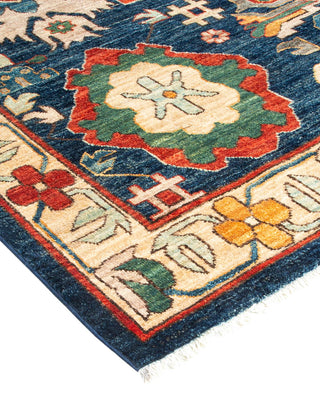 Traditional Serapi Blue Wool Area Rug 9' 11" x 13' 2" - Solo Rugs