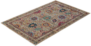 Traditional Serapi Beige Wool Area Rug 5' 5" x 8' 6" - Solo Rugs