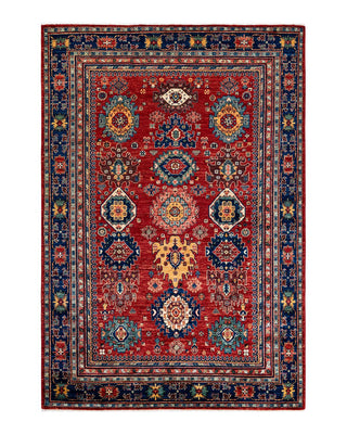 Serapi, One-of-a-Kind Hand-Knotted Area Rug - Orange, 5' 4" x 7' 10" - Solo Rugs