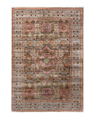 Traditional Serapi Beige Wool Area Rug 3' 4" x 4' 10" - Solo Rugs