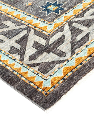 Traditional Serapi Gray Wool Area Rug 9' 1" x 11' 7" - Solo Rugs