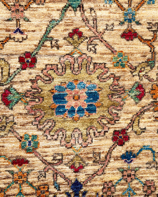 Traditional Serapi Beige Wool Area Rug 8' 6" x 10' 5" - Solo Rugs