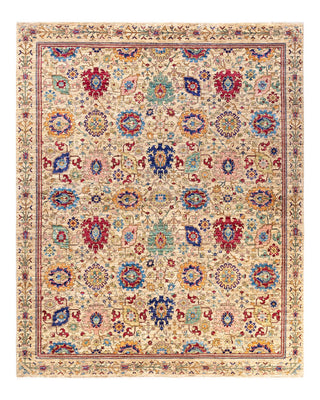 Traditional Serapi Beige Wool Area Rug 8' 6" x 10' 5" - Solo Rugs