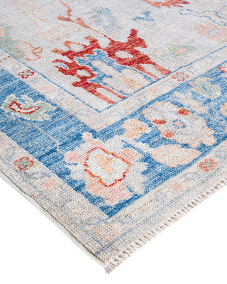 Traditional Oushak Ivory Wool Runner 3' 11" x 9' 8" - Solo Rugs