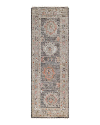 Traditional Oushak Beige Wool Runner 2' 8" x 7' 11" - Solo Rugs