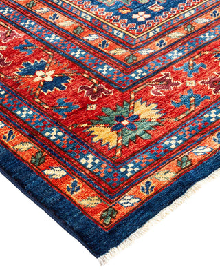 Traditional Serapi Blue Wool Area Rug 8' 11" x 11' 8" - Solo Rugs