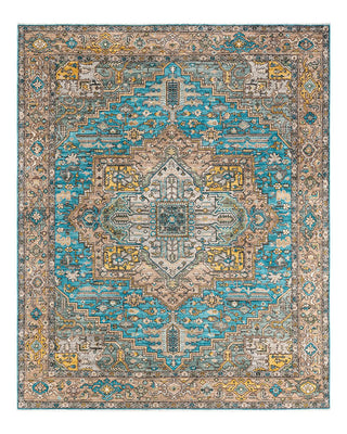 Traditional Serapi Green Wool Area Rug 8' 1" x 10' 0" - Solo Rugs
