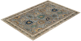 Traditional Serapi Gray Wool Area Rug 5' 8" x 8' 3" - Solo Rugs