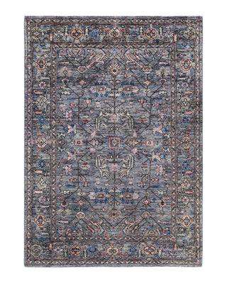 Traditional Serapi Gray Wool Area Rug 6' 0" x 8' 5" - Solo Rugs