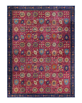 Traditional Serapi Purple Wool Area Rug 10' 3" x 14' 1" - Solo Rugs