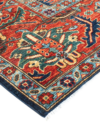 Traditional Serapi Blue Wool Area Rug 10' 1" x 13' 10" - Solo Rugs