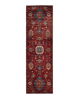 Traditional Serapi Orange Wool Runner 2' 11" x 9' 9" - Solo Rugs