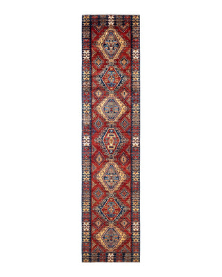 Traditional Serapi Orange Wool Runner 3' 2" x 14' 2" - Solo Rugs